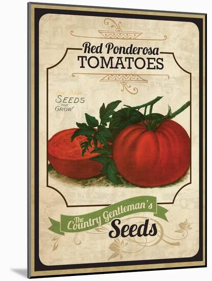 Vintage Tomato Seed Packet-null-Mounted Giclee Print