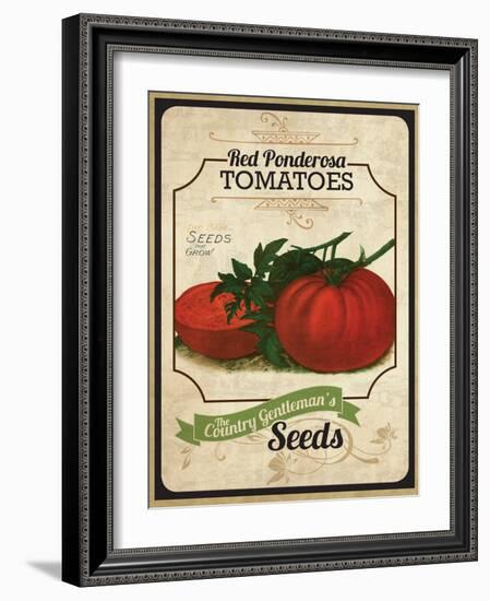 Vintage Tomato Seed Packet-null-Framed Giclee Print