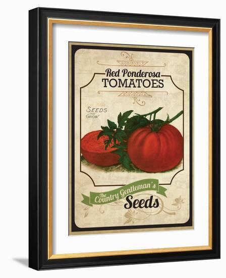 Vintage Tomato Seed Packet-null-Framed Giclee Print