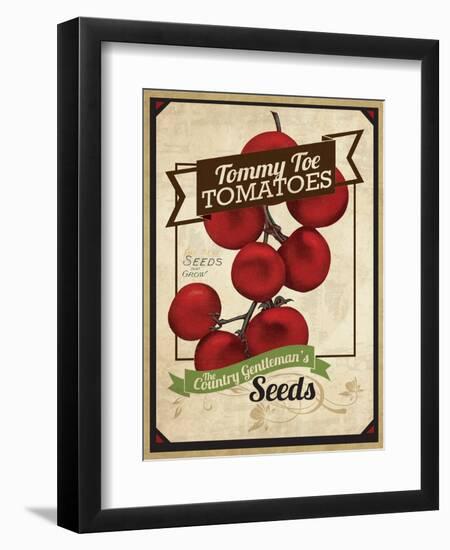 Vintage Tommy Tomato Seed Packet-null-Framed Giclee Print