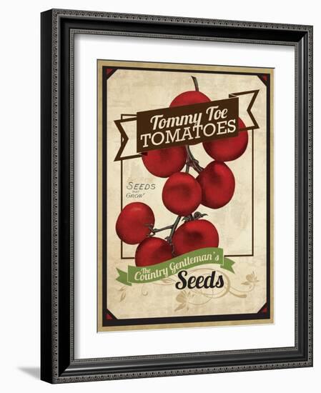 Vintage Tommy Tomato Seed Packet-null-Framed Giclee Print