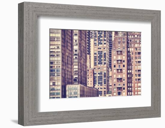 Vintage Toned Picture of the New York City Architecture-Maciej Bledowski-Framed Photographic Print