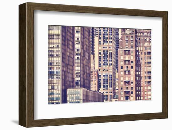 Vintage Toned Picture of the New York City Architecture-Maciej Bledowski-Framed Photographic Print