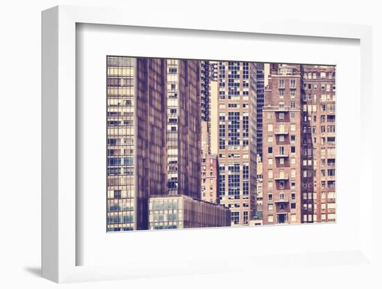 Vintage Toned Picture of the New York City Architecture-Maciej Bledowski-Framed Photographic Print