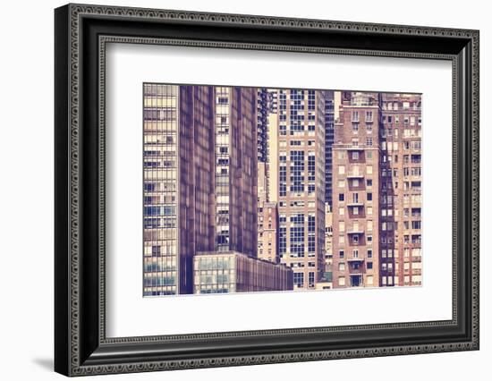 Vintage Toned Picture of the New York City Architecture-Maciej Bledowski-Framed Photographic Print