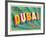 Vintage Touristic Greeting Card - Dubai, United Arab Emirates-Real Callahan-Framed Art Print