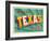 Vintage Touristic Greeting Card-Real Callahan-Framed Art Print