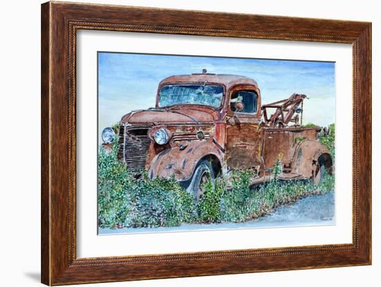 Vintage Tow Truck, 2007-Anthony Butera-Framed Giclee Print