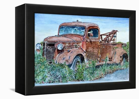 Vintage Tow Truck, 2007-Anthony Butera-Framed Premier Image Canvas