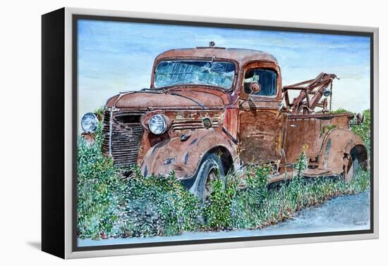 Vintage Tow Truck, 2007-Anthony Butera-Framed Premier Image Canvas