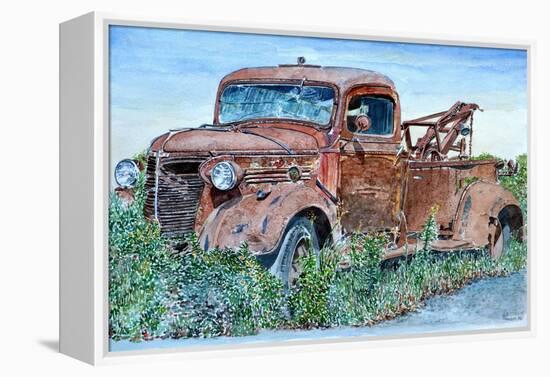 Vintage Tow Truck, 2007-Anthony Butera-Framed Premier Image Canvas