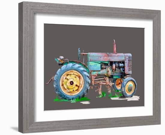 Vintage Tractor VIII-Emily Kalina-Framed Art Print