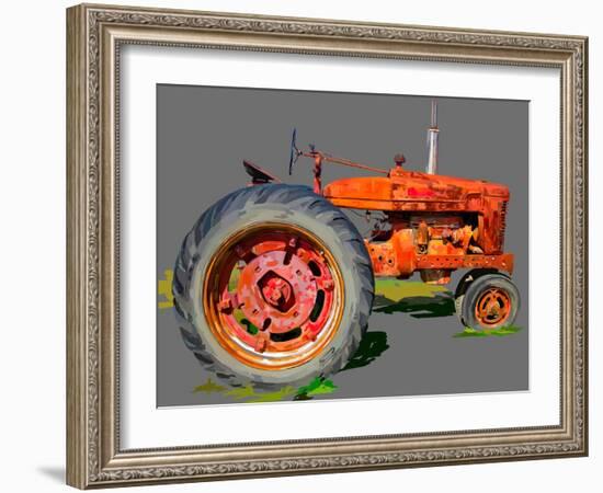 Vintage Tractor XI-Emily Kalina-Framed Art Print