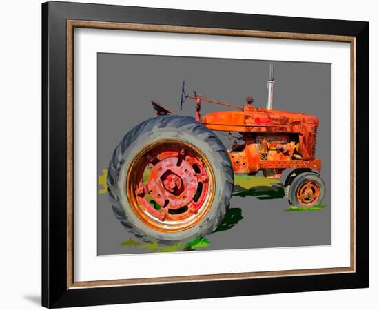 Vintage Tractor XI-Emily Kalina-Framed Art Print