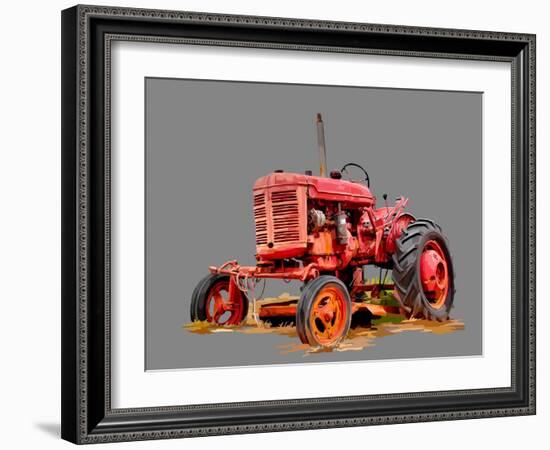 Vintage Tractor XIII-Emily Kalina-Framed Art Print