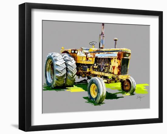 Vintage Tractor XV-Emily Kalina-Framed Art Print