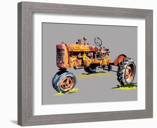 Vintage Tractor XVI-Emily Kalina-Framed Art Print