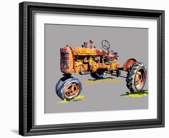 Vintage Tractor XVI-Emily Kalina-Framed Art Print