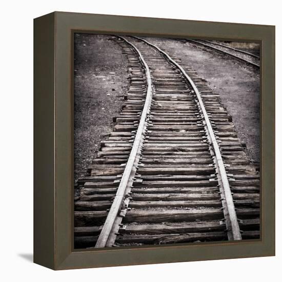 Vintage Train Yard IV-Kathy Mahan-Framed Premier Image Canvas