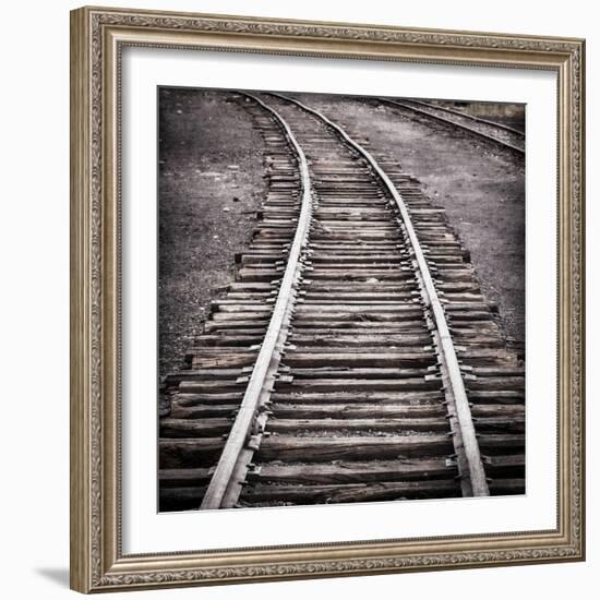 Vintage Train Yard IV-Kathy Mahan-Framed Photographic Print