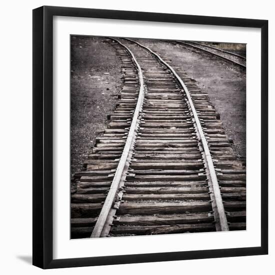 Vintage Train Yard IV-Kathy Mahan-Framed Photographic Print