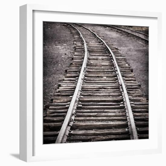 Vintage Train Yard IV-Kathy Mahan-Framed Photographic Print
