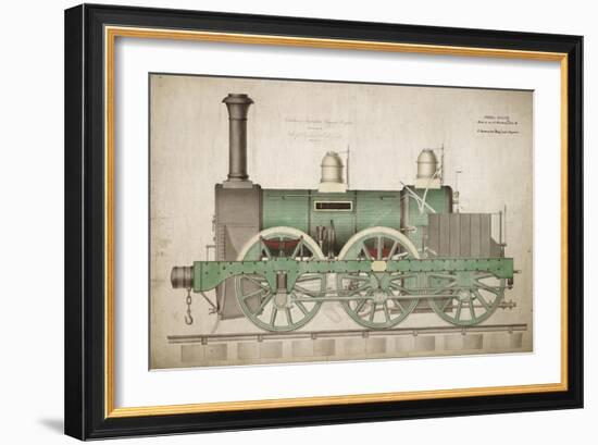 Vintage Train-Vintage Apple Collection-Framed Giclee Print