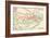 Vintage Transport Map-The Vintage Collection-Framed Giclee Print