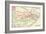 Vintage Transport Map-The Vintage Collection-Framed Giclee Print