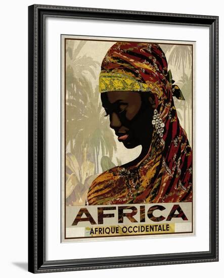 Vintage Travel Africa-The Portmanteau Collection-Framed Giclee Print