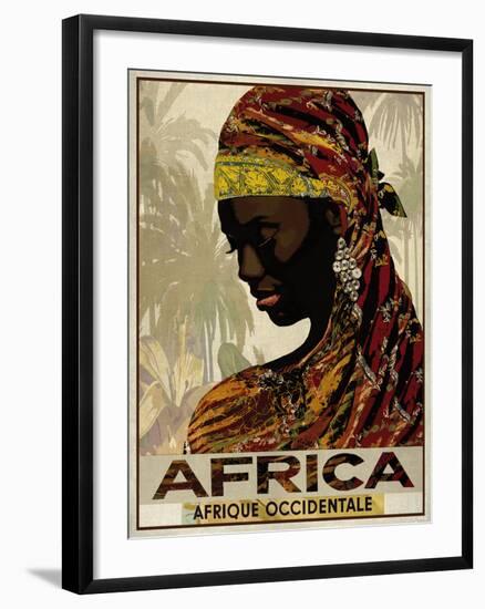 Vintage Travel Africa-The Portmanteau Collection-Framed Giclee Print