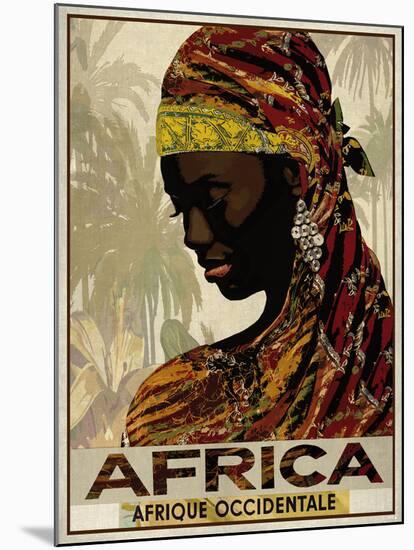 Vintage Travel Africa-The Portmanteau Collection-Mounted Giclee Print