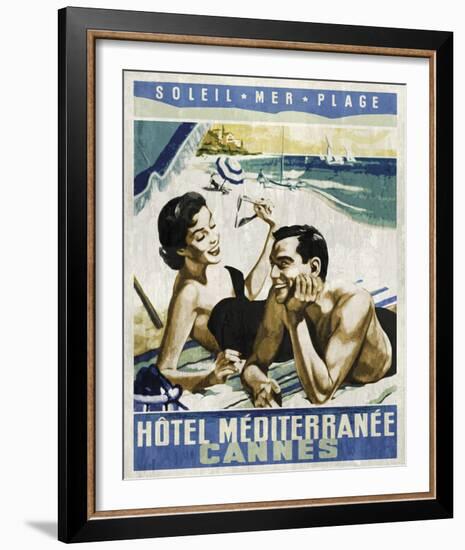 Vintage Travel Cannes-The Portmanteau Collection-Framed Giclee Print