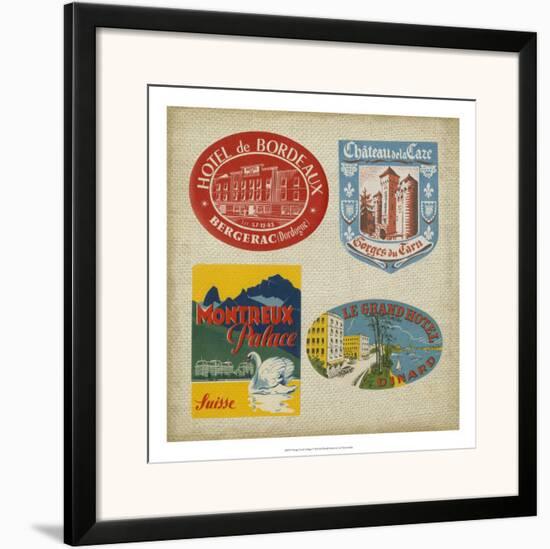 Vintage Travel Collage I Framed Art Print By Art Com