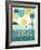 Vintage Travel Explore New Horizons-Michael Mullan-Framed Art Print