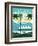 Vintage Travel Island Escape-Michael Mullan-Framed Art Print