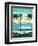 Vintage Travel Island Escape-Michael Mullan-Framed Art Print