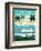 Vintage Travel Island Escape-Michael Mullan-Framed Art Print