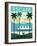 Vintage Travel Island Escape-Michael Mullan-Framed Art Print