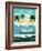 Vintage Travel Island Escape-Michael Mullan-Framed Art Print