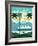 Vintage Travel Island Escape-Michael Mullan-Framed Art Print