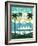 Vintage Travel Island Escape-Michael Mullan-Framed Art Print