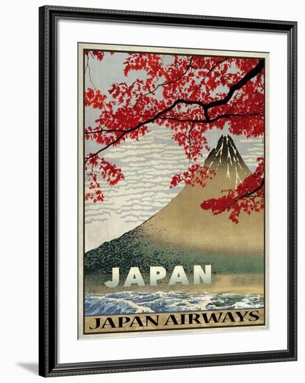 Vintage Travel Japan-The Portmanteau Collection-Framed Giclee Print