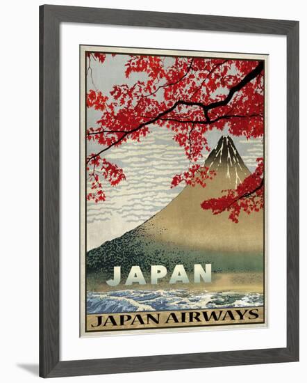 Vintage Travel Japan-The Portmanteau Collection-Framed Giclee Print