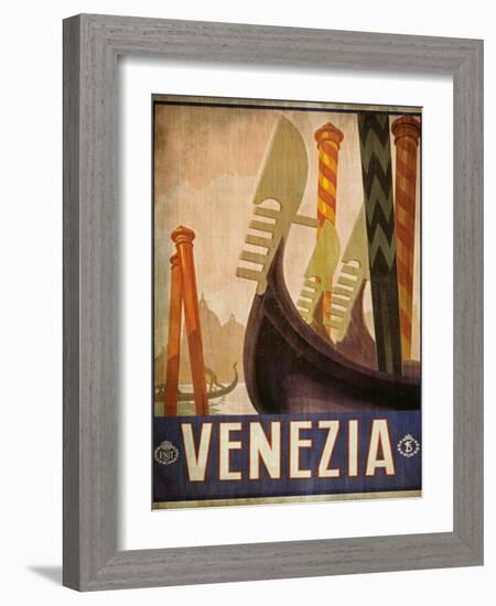 Vintage Travel Poster 2-Kimberly Allen-Framed Art Print