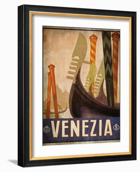 Vintage Travel Poster 2-Kimberly Allen-Framed Art Print