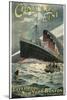 Vintage Travel Poster for Cunard Lines-null-Mounted Art Print