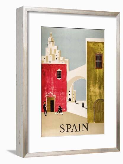 Vintage Travel to Spain-null-Framed Giclee Print