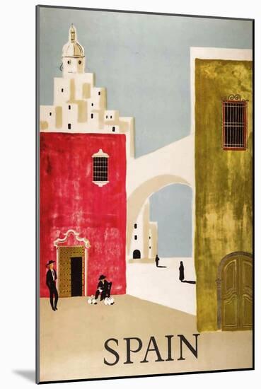 Vintage Travel to Spain-null-Mounted Giclee Print