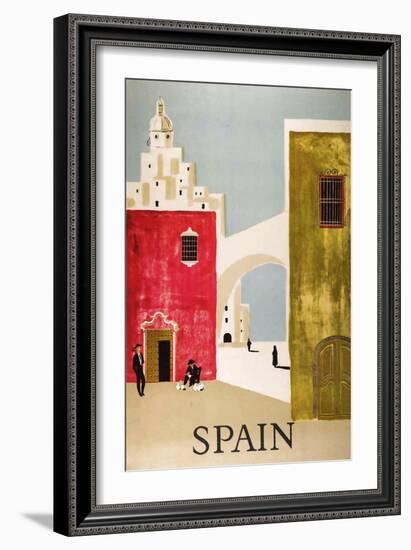 Vintage Travel to Spain-null-Framed Giclee Print